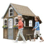 KidKraft Forestview II Wooden Outdoor Playhouse w/ Doorbell, Bench &amp; Kitchen $229 + Free Shipping