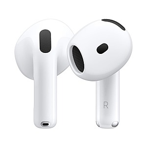 Grade A Refurbished: Apple AirPods 4 Wireless Earbuds with Active Noise Cancellation $124.99 + Free Shipping w/ Prime