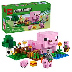 238-Piece LEGO Minecraft The Baby Pig House Building Set $15.99 + Free Shipping w/ Prime or on $35+