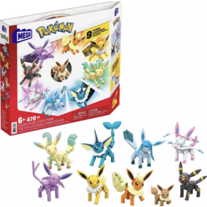 470-Piece Mega Pokémon Every Eevee Evolution Action Figure Building Toy Set (9 Forms) $28.79 + Free Shipping w/ Target 360, Circle Card, or on $35+