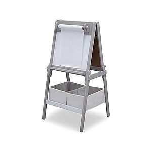 41" Delta Children MySize Kids Double-Sided Wood Easel w/ Fabric Storage Bins (Grey or White) $19.99 + Free Shipping w/ Prime