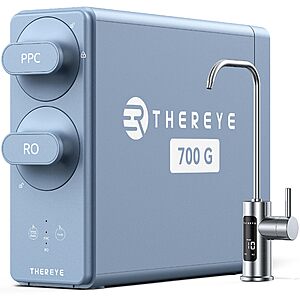 Thereye 8-Stage Reverse Osmosis System Water Filter w/ LED Faucet $139.99 + Free Shipping