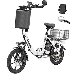 16" Hoverfly H3 Electric Bike (Black or White) $399.99 + Free Shipping