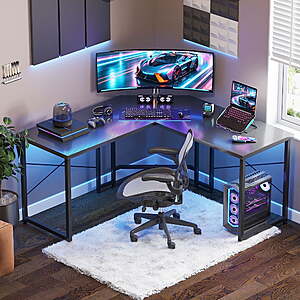 51" Casacomoda Reversible L-Shaped Computer Desk w/ Monitor Stand (Various Colors) $49.99 + Free Shipping