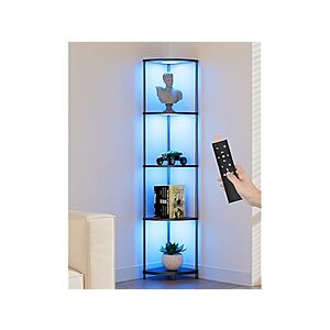 65" Corner Shelf RGB w/ Remote (Black) $39.99 + Free Shipping w/ Prime