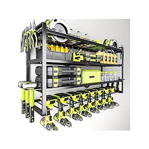 4-Tier Garage Storage Cordless Tool Organizer w/ 8-Slots .99 + Free Shipping w/ Prime
