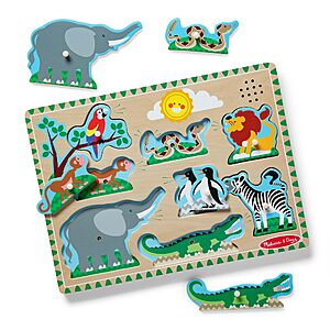 8-pc Melissa & Doug Sound Puzzle (Zoo Animals) $5.50