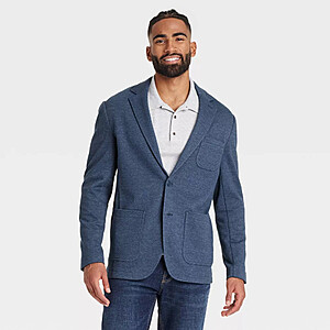 Men's Comfort Wear Blue Knit Blazer (Limited Sizes) $12.27 + Free Shipping