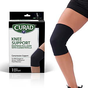 CURAD Neoprene Pull-Over Knee Support with Closed Patella (Large or X-Large) $3.99 + Free S&H w/ Walmart+ or on $35