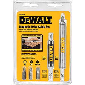 DEWALT Screwdriving Bit Set with Magnetic Drive Guide $9.50 + Free Shipping w/ Prime or on $35+