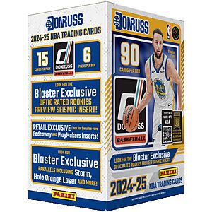 90-Piece Panini 2024-2025 Donruss Basketball Trading Card Blaster Box $19.99 + Free Store Pickup at Dick's