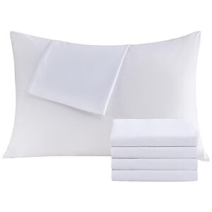 4-Pack White Soft Brushed Queen Size Microfiber Pillowcases (20" x 30") $3.99 + Free Shipping w/ Prime or on $35+
