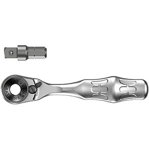 Wera 8001 A Zyklop Mini 1 1/4" Square Drive Bit Ratchet $32 