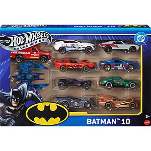 10â€‘Pack Hot Wheels Batman-Themed Dieâ€‘Cast Toy Cars (1:64 Scale) $20 