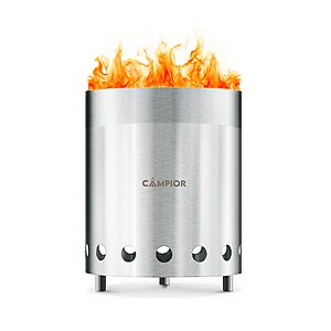 6" Campior Smokeless Wood Burning Fire Pit Stove w/ Ash Pan, Stand & Carry Bag $17.30 + Free Shipping w/ Prime or on $35+