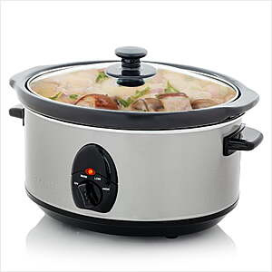 3.7-Quart OVENTE Electric Slow Cooker w/ 3 Heat Settings & Removable Ceramic Pot (Silver) $23.99 + Free S&H w/ Walmart+ or on $35+