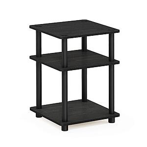 3-Tier Furinno Turn-N-Tube Side Open Shelf Nightstand Table (Blackwood) $16.65 + Free Shipping w/ Prime or on $35+