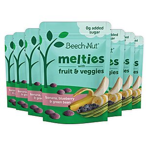 7-Pack Beech-Nut Melties 1-Ounce Baby/Toddler Snack Melts (Banana Blueberry Green Bean) $12.76 w/ Subscribe & Save