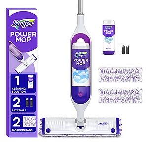 Swiffer PowerMop Multi-Surface Mop Kit w/ 2x Mopping Pad Refills & Cleaning Solution $20.35 + Free Shipping w/ Prime or on $35+