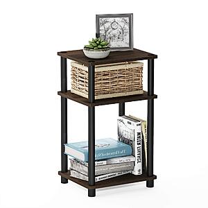 3-Tier Furinno 22.8" Turn-N-Tube Reversable Side Table (Columbia Walnut/Black) $12.53 + Free Shipping w/ Prime or on $35+