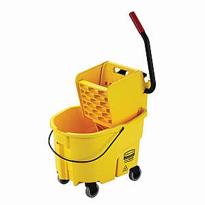 26-Quart Rubbermaid Commercial WaveBrake Mop Bucket & Wringer Combo (Yellow) $53.68 + Free Shipping