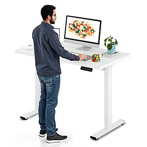 48"x 24" SANODESK Height Adjustable Electric Standing Desk w/ 6-Button Controller (White) $89.98 + Free Shipping