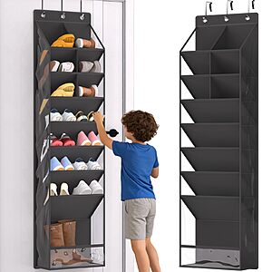 VERONLY Over-the-Door Shoe Organizer (16–20 Pair Capacity) $11.50 