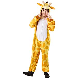 Rubies Kids Giraffe One-Piece Plush Hooded Jumpsuit (Large/Extra Large) $8.34 + Free Shipping w/ Prime or on $35+