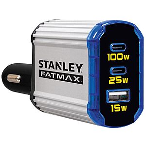 100W STANLEY Power Inverter w/ Dual USB-A & USB-C Ports $11.60 + Free Shipping w/ Prime or on $35+