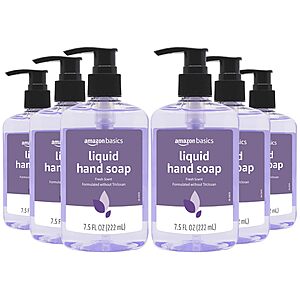 Select Accounts: 6-Pack 7.5-Oz Amazon Basics Original Liquid Hand Soap (Fresh) $3.75 w/ S&S