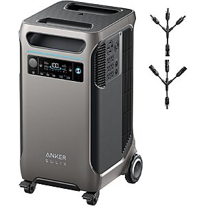 Prime: Anker SOLIX F3800 3840Wh Portable Power Station w/ 6000W AC & 120V/240V $1599 & More + Free S&H