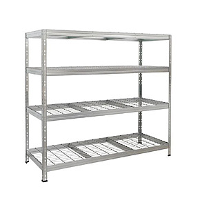 AR Shelving Heavy Duty NSF Certified Galvanized 4-Tier Shelving Unit (71"x71"x20") $63.50 + Free S&H