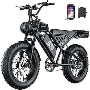 20" Fat Tire GWEIT Electric Dirt Bike w/ 20Ah Battery, 36 MPH & 65-Mile Range $600 + Free S&H