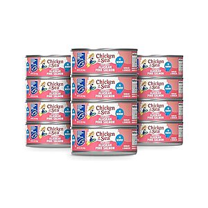12-ct 5-oz Chicken of the Sea Alaskan Pink Canned Salmon in Water $14 w/ S&S