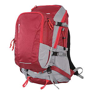 Ozark Trail 35L Hiking Backpack Set w/ Detachable 15L Daypack (Red)