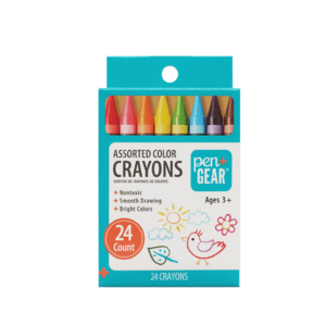 24-Ct Pen+Gear Crayons (Assorted Colors)