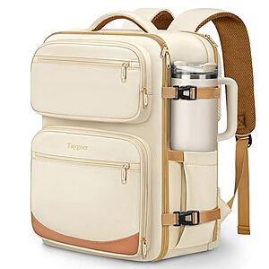 40L Taygeer Airline Approved Underseat Travel Backpack (Beige)