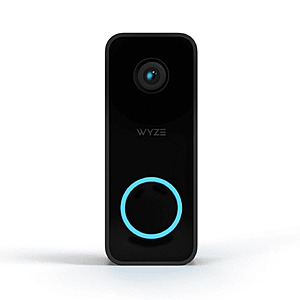 (New Damaged Box) Wyze Wired IP65 Video Doorbell (Black) $18.40 + Free S&H