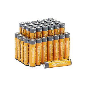 Select Accts: 36-Ct Amazon Basics AAA 1.5V Alkaline Batteries $8.90 w/ S&S