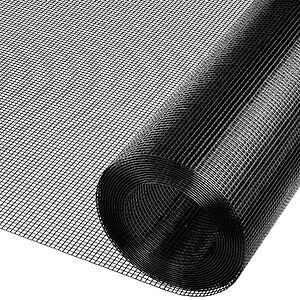 48" x 102" Gecork Fiberglass Window & Door Screen Replacement Mesh (Black)