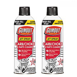 Prime Members: 2-pk 14-oz Gumout Carb & Choke Jet Spray Carburetor Cleaner $6.60 + Free S&H