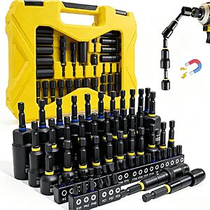 61-Pc Tugote Magnetic Nut Driver Set (Metric & SAE)