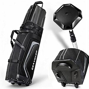 Goashpeaot Hard Case ABS Top & 1680D Ballistic Nylon Golf Club Bag w/ Wheels $65 + Free S&H
