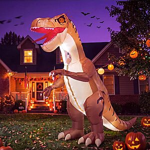 Minetom LED Inflatable T-Rex Dinosaur Halloween Costume $17 + Free S&H
