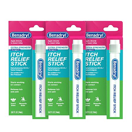 Benadryl Relief Stick - 3-Pack for $3.13