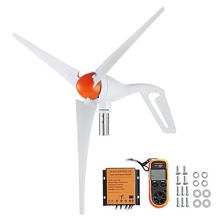 12V-500W VEVOR Wind Turbine Generator Kit w/ Anemometer $100.16 + Free Shipping