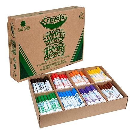 8-Color Crayola Ultra-Clean Washable Markers (200-Pack) $32.50 + Free Shipping w/ Prime or on $35+