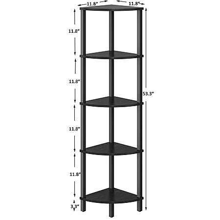 53" Vimber Industrial 5-Tier Corner Bookshelf $18.49 + Free Shipping w/ Prime or on $35+