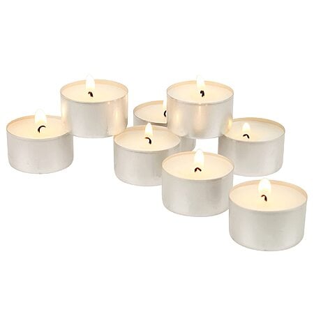 100-Pack Stonebriar Unscented Tea Light Candles (8-Hour Burn Time) $13.69 + Free Shipping w/ Prime or on $35+