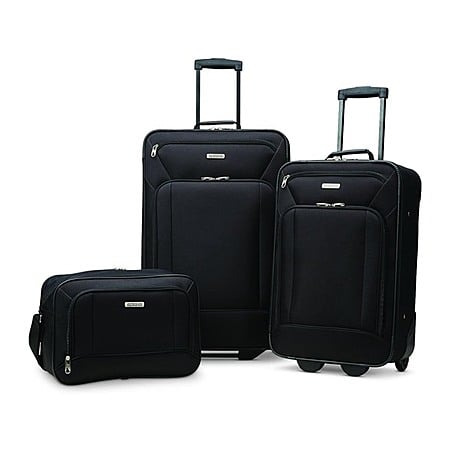 3-Piece American Tourister Fieldbrook XLT Softside Luggage Set: 21"/25"/Boarding Bag (Black) $61.99 + Free Shipping w/ Prime